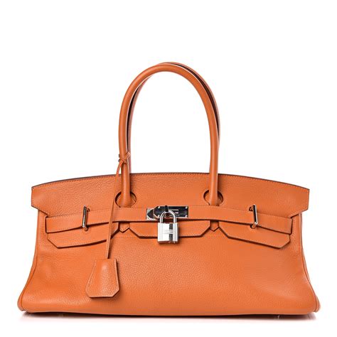 hermes taurillon clemence jpg birkin 42 soleil|Hermes Brown Taurillon Clemence JPG Shoulder Birkin 42 .